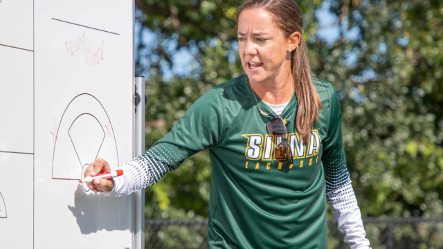 Abigail Rehfuss spent six seasons at Siena, winning three MAAC championships.