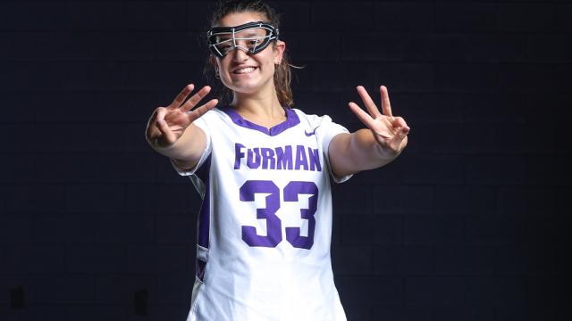 Alana Epstein is a senior attacker at Furman.