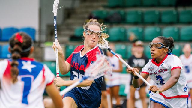 Brigid Duffy in action against Puerto Rico