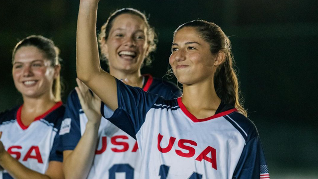 Emma LoPinto earned Player of the Match honors Friday against Germany.