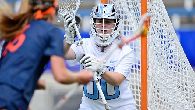 The UNC goalie said a cancer diagnosis put sports and life into perspective, and she wants to offer others hope.