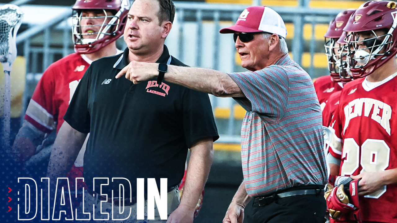 Denver has hired offensive coordinator Matt Brown (left) as its next head coach. He'll succeed Hall of Famer Bill Tierney, who's retiring after this season.