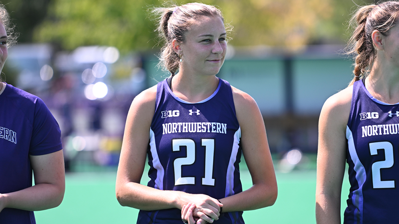 Lindsey Frank also played field hockey at Northwestern.