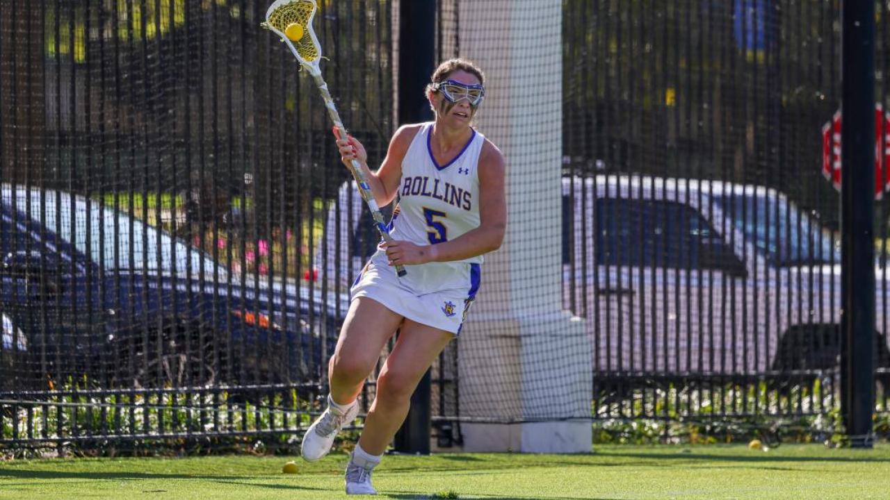 Rollins women's lacrosse player