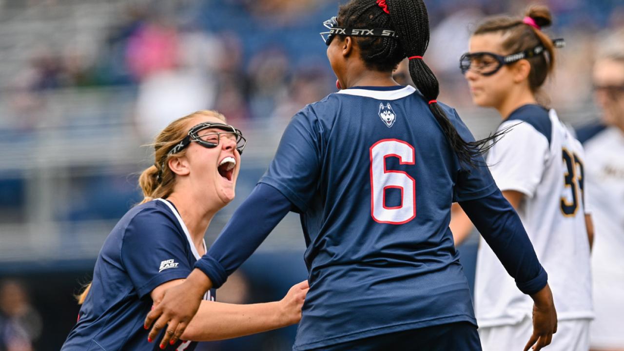 UConn women celebrate