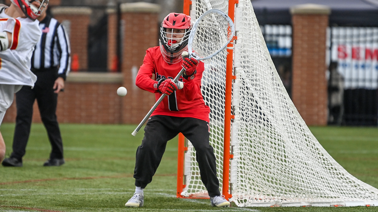 Lawrenceville (N.J.) boys' lacrosse goalie Timmy Piacentini