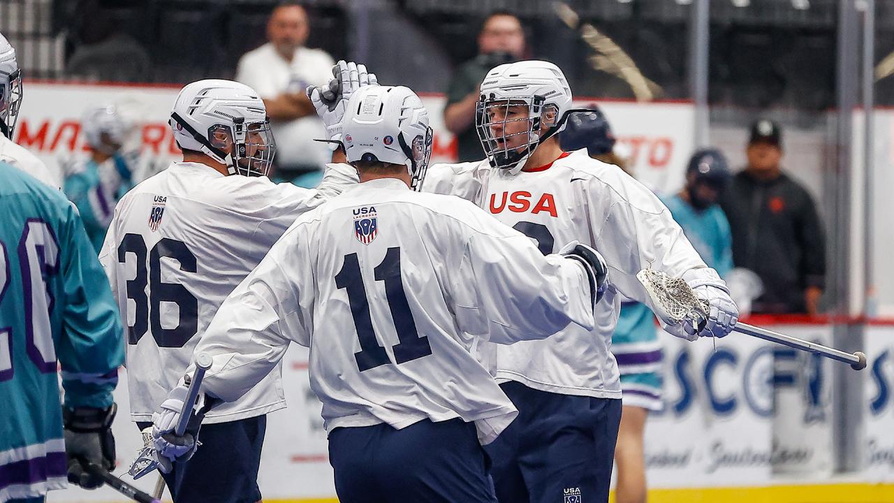 U.S. men's box team celebrates