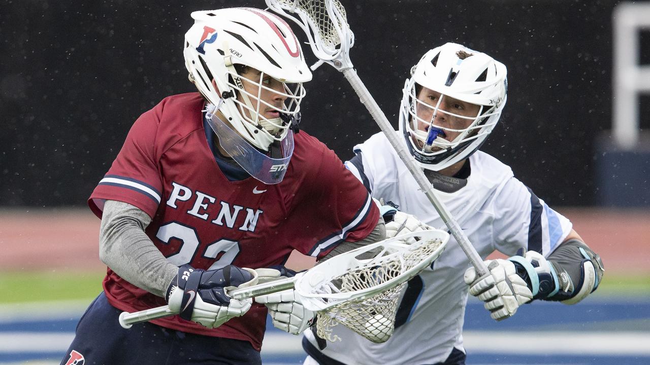 Penn's Emmet Carroll in action at Villanova