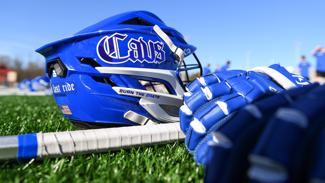 "Burn the Boats" on the side of a Cabrini helmet.