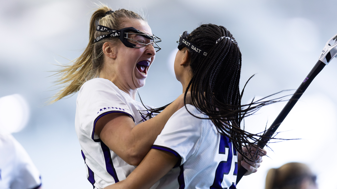 Northwestern's Kendall Halpern and Sammy White.