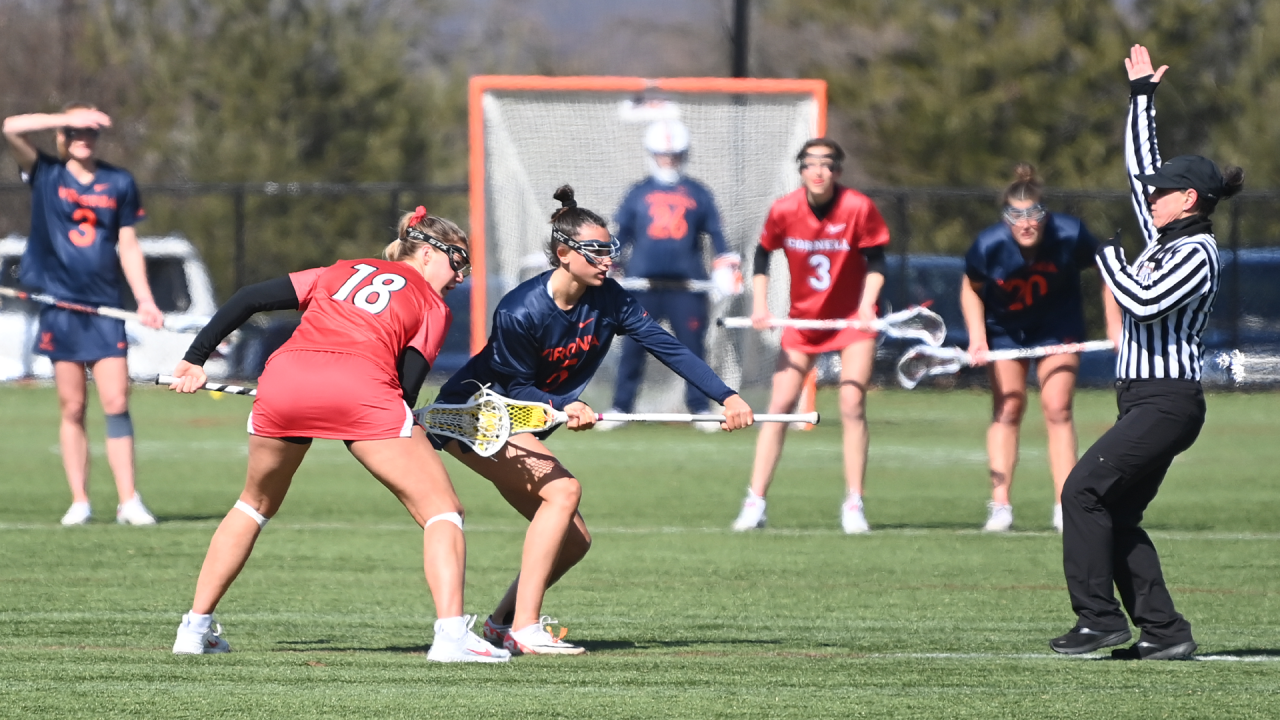 Cornell and Virginia set up for a draw.