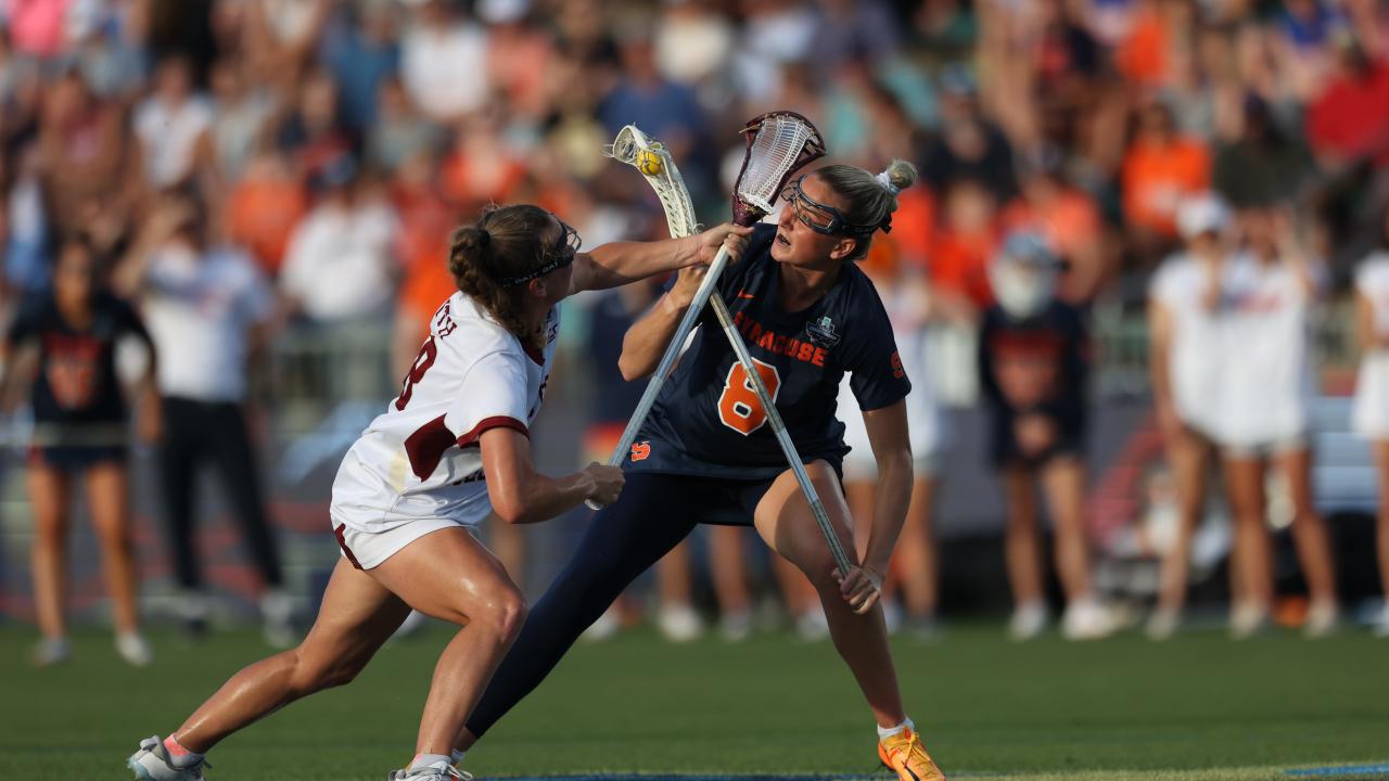 BC's Ryan Smith and Syracuse's Kate Mashewske.