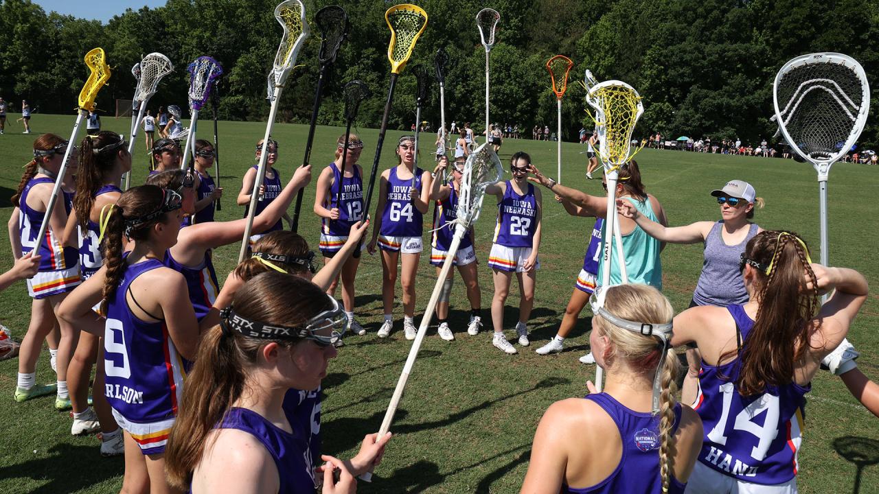 Iowa / Nebraska team at USA Lacrosse Women's National Tournament