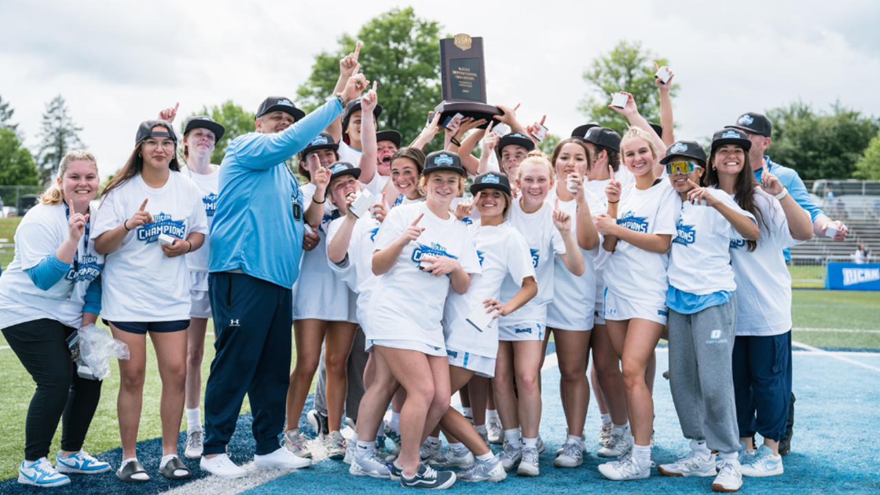 Onondaga Community College after winning the NJCAA women's lacrosse invitational