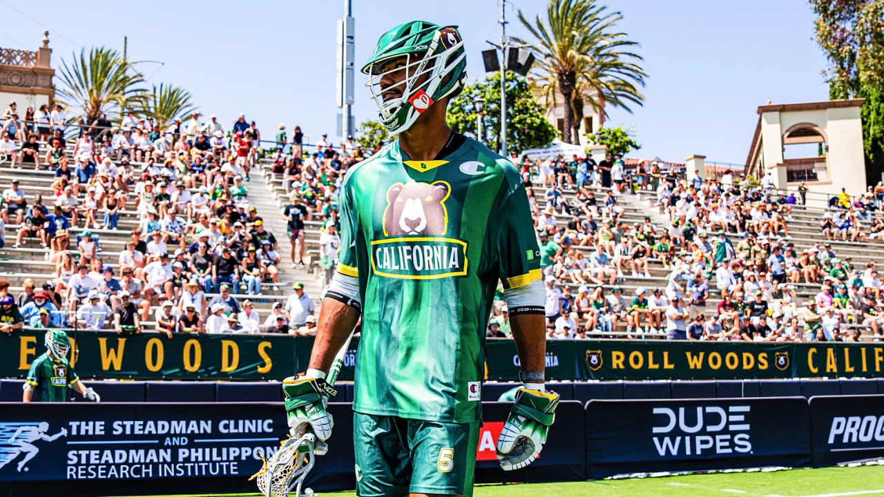 Redwoods midfielder Romar Dennis soaks in the California crowd at the University of San Diego's Torero Stadium