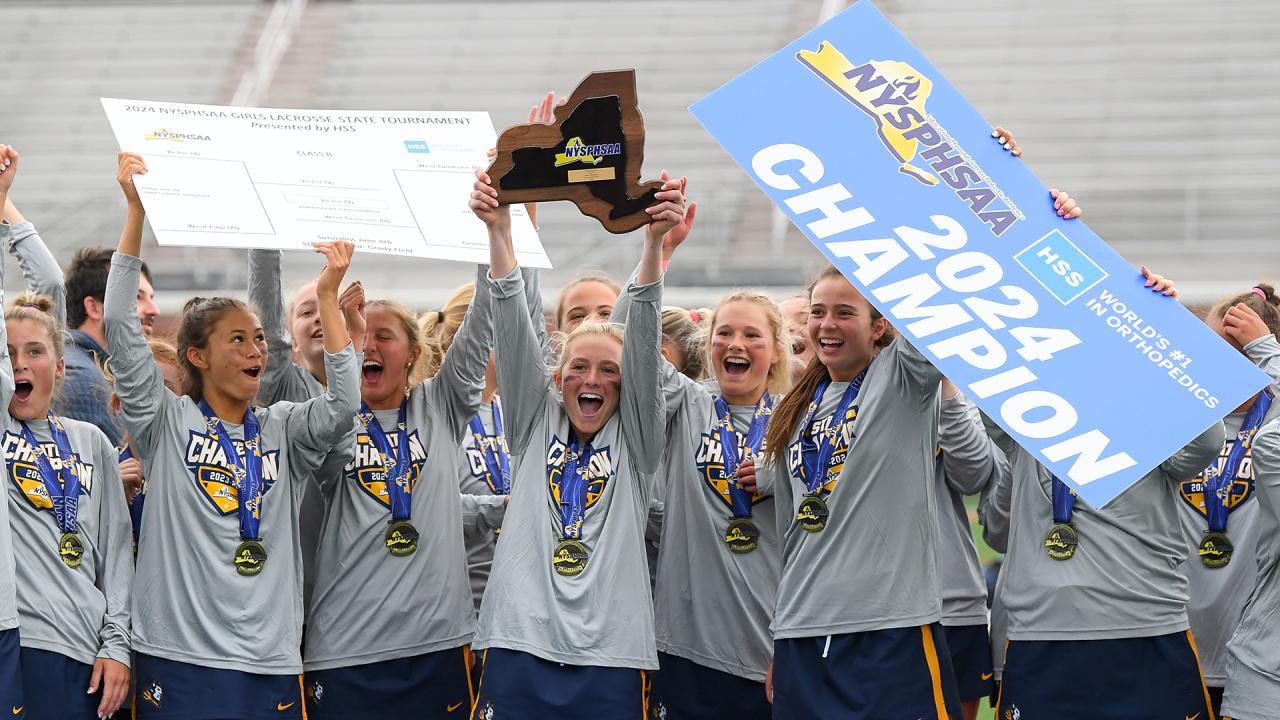 Victor girls' lacrosse.