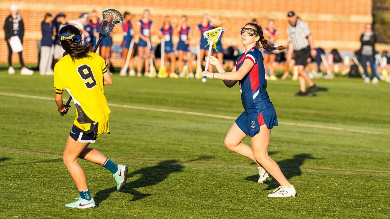 USA Select U16 athlete Charley Bacigalupo in action at the Brogden Cup