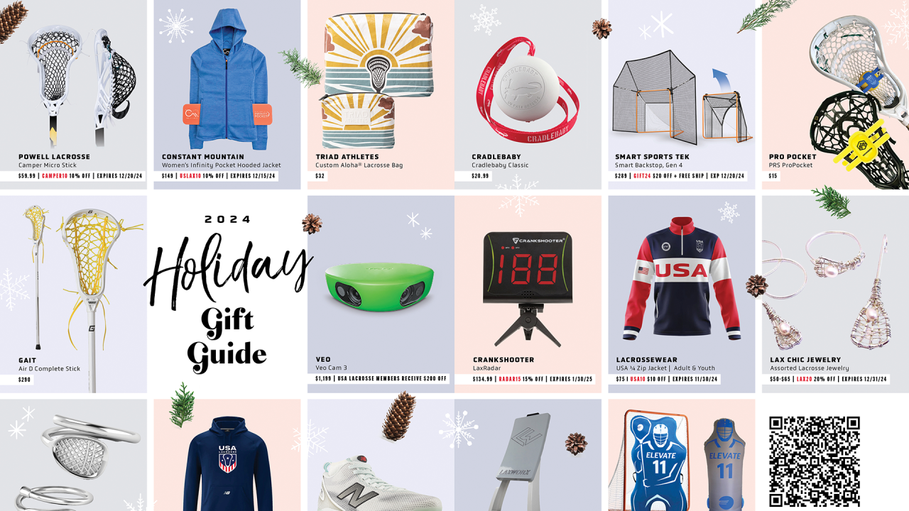 2024 USA Lacrosse Magazine Holiday Gift Guide