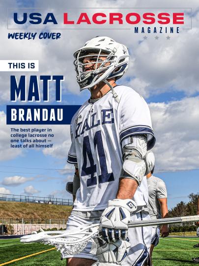 Weekly Cover depicting Yale men's lacrosse player Matt Brandau