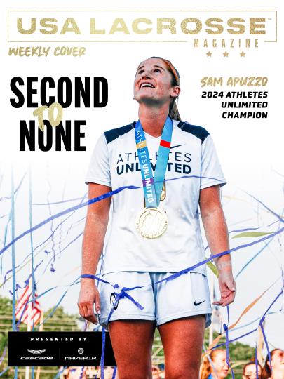 Weekly Cover featuring Athletes Unlimited Pro Lacrosse champion Sam Apuzzo